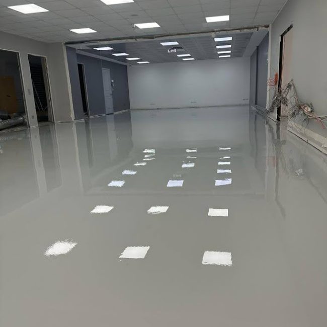 Epoxidharzboden in gewerblichen Innenräumen Parkhaus