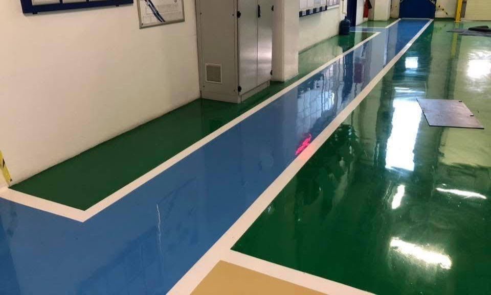 Epoxidharzboden Gewerbe Köln – gewerbliche Bodenbeschichtung von Bodendesign Concept